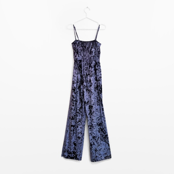 Honey Punch Pants & Jumpsuits Honey Punch Velvet Jumpsuit Poshmark